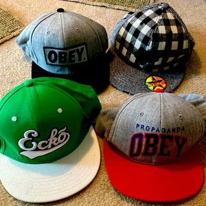 Obey Fox Echo lot of 4 hats